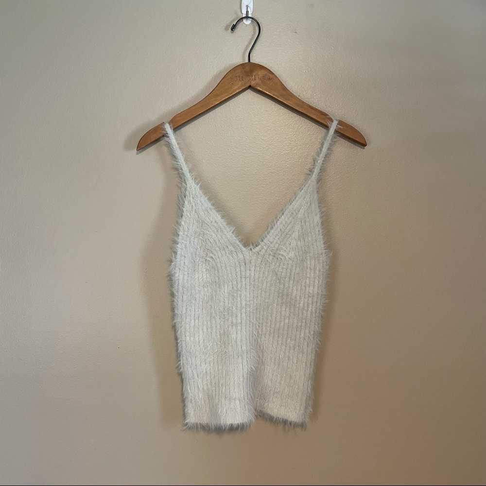 NWT Flawless Silver Eyelash Tank Top